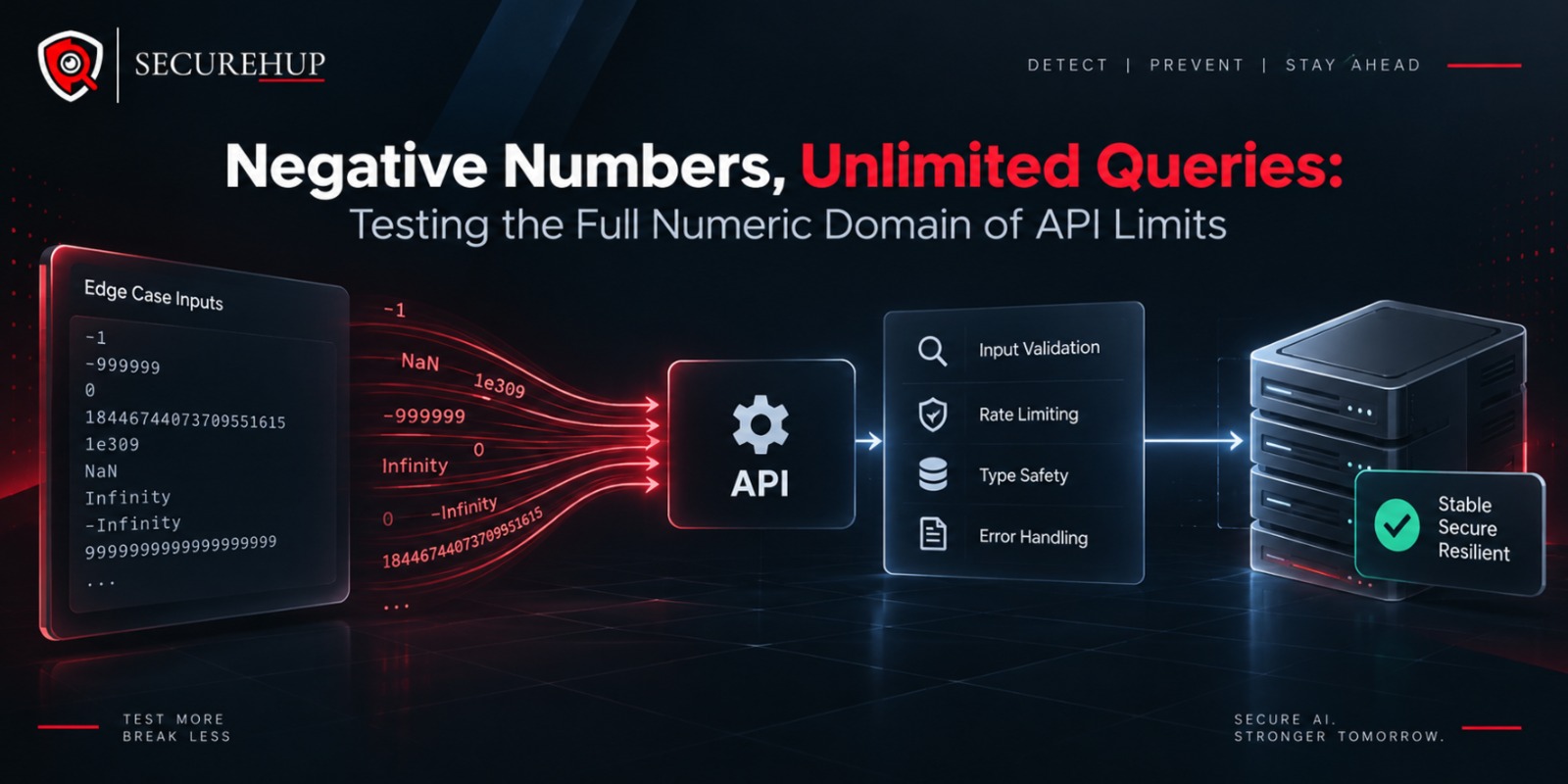 Negative Numbers, Unlimited Queries: Testing the Full Numeric Domain of API Limits